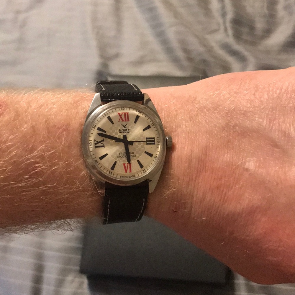 Vintage restored CAMY mechanical hand wind watch